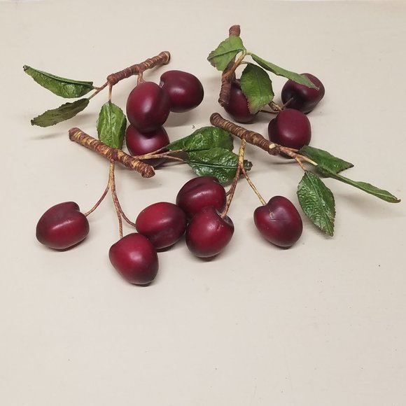 Artifical Faux Bing Cherry Decor (Pack of 12) - Picture 1 of 6